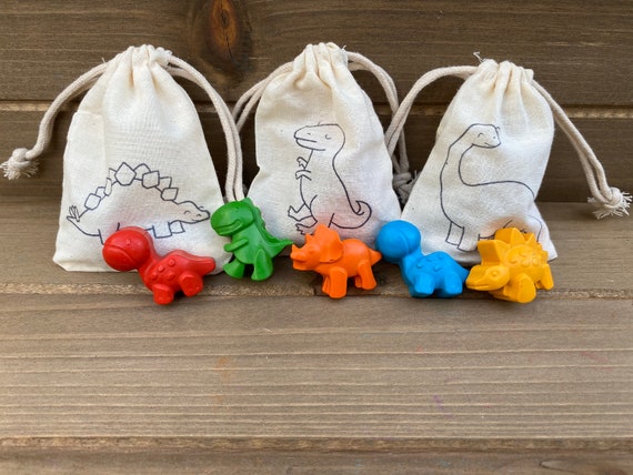 Dinosaur Party Favors Dinosaur Crayons Dinosaur Birthday Party Favors Kids Party  Favors Dinosaur Party Favor Bags Class Favors 