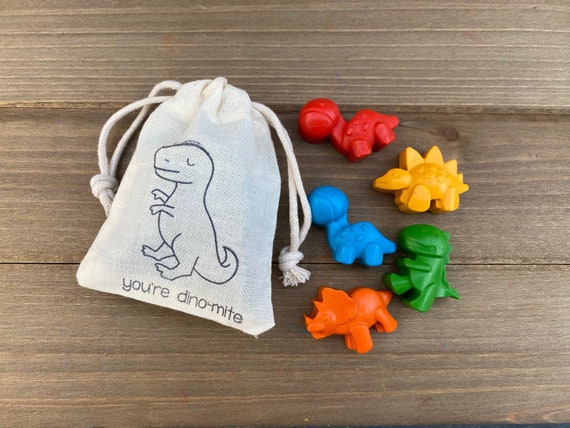 You're Dino-Mite Dinosaur Crayons Party Favors - Dinosaur Party Favors - Valentines - Kid Valentine - Class Party Favors - Kids Party Favors Il_570xn