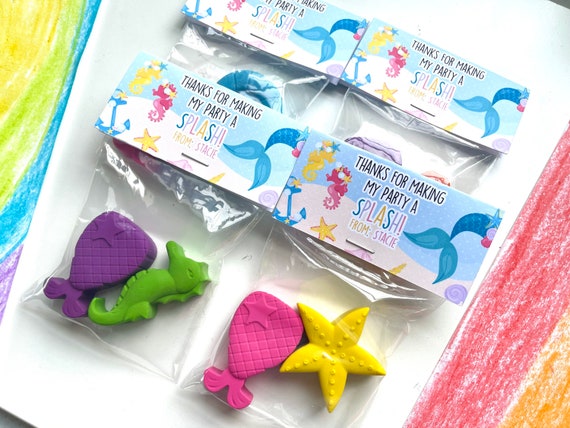 Mermaid Party Favors Mermaid Crayons Mermaid Ocean Party Favors