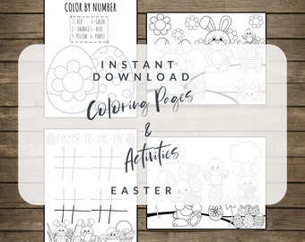 Easter Coloring Pages & Activities - Easter Kids Activities - Kids Table Activities - Coloring Pages For Kids - Printable Coloring Pages