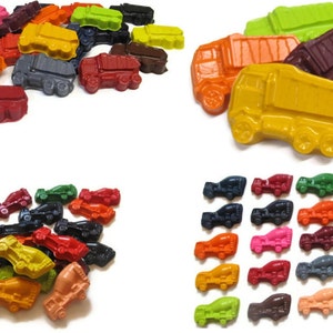 Dump Truck and Cement Truck Crayons set of 20 Construction Party Favors Construction Birthday Party Dump Truck Crayons Shaped Crayon image 8