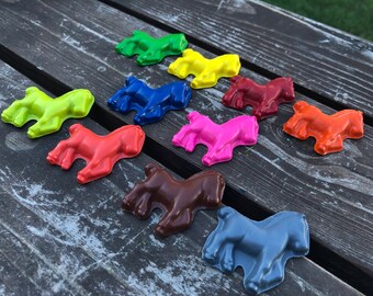 Horse Crayons set of 10 - Horse Party Favors - Horse Birthday Party Favors - Horse Party - Shaped Crayons - Horses - Crayons - Horse Gifts