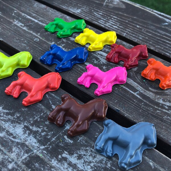 Horse Crayons set of 10 - Horse Party Favors - Horse Birthday Party Favors - Horse Party - Shaped Crayons - Horses - Crayons - Horse Gifts