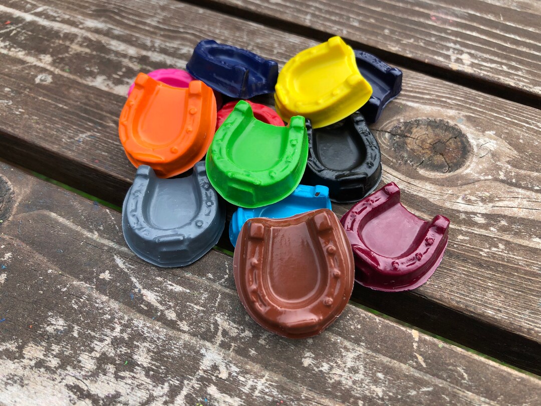Horseshoe Crayons Set of 10 Horse Party Favors Horse Birthday Party