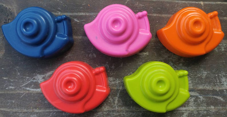 Snail Party Garden Party Snail Crayons set of 40 Kids Gifts Garden Party Favors Bug Crayons Snail Party Favors Garden Gifts