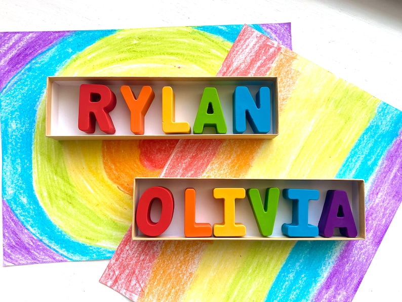 NAME Crayons Personalized Gifts For Kids Classroom Party Favors Gifts For Her Gifts For Him Gifts For Kids Kids Party Favors zdjęcie 7