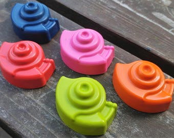 Snail Crayons set of 8 - Snail Party Favors - Snail Party - Garden Party Favors - Garden Party - Garden Gifts - Kids Gifts - Bug Crayons
