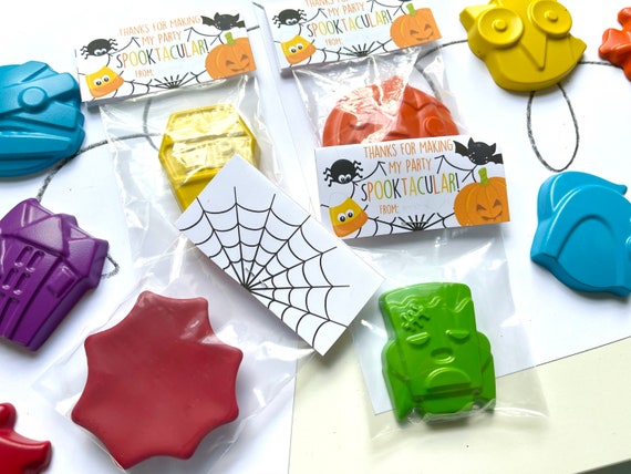 Halloween Party Favors, Halloween Crayons Party Favors, Crayon Party  Favors, Jumbo Crayons, Classroom Favors, Party Favors, Trick or Treat