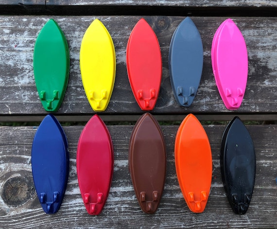 Surfboard crayons set of 10 - Surfing Crayons - Surfing Party Favors - Surfing Party - Kids Party Favors - Classroom Favors - Beach Party Il_570xn