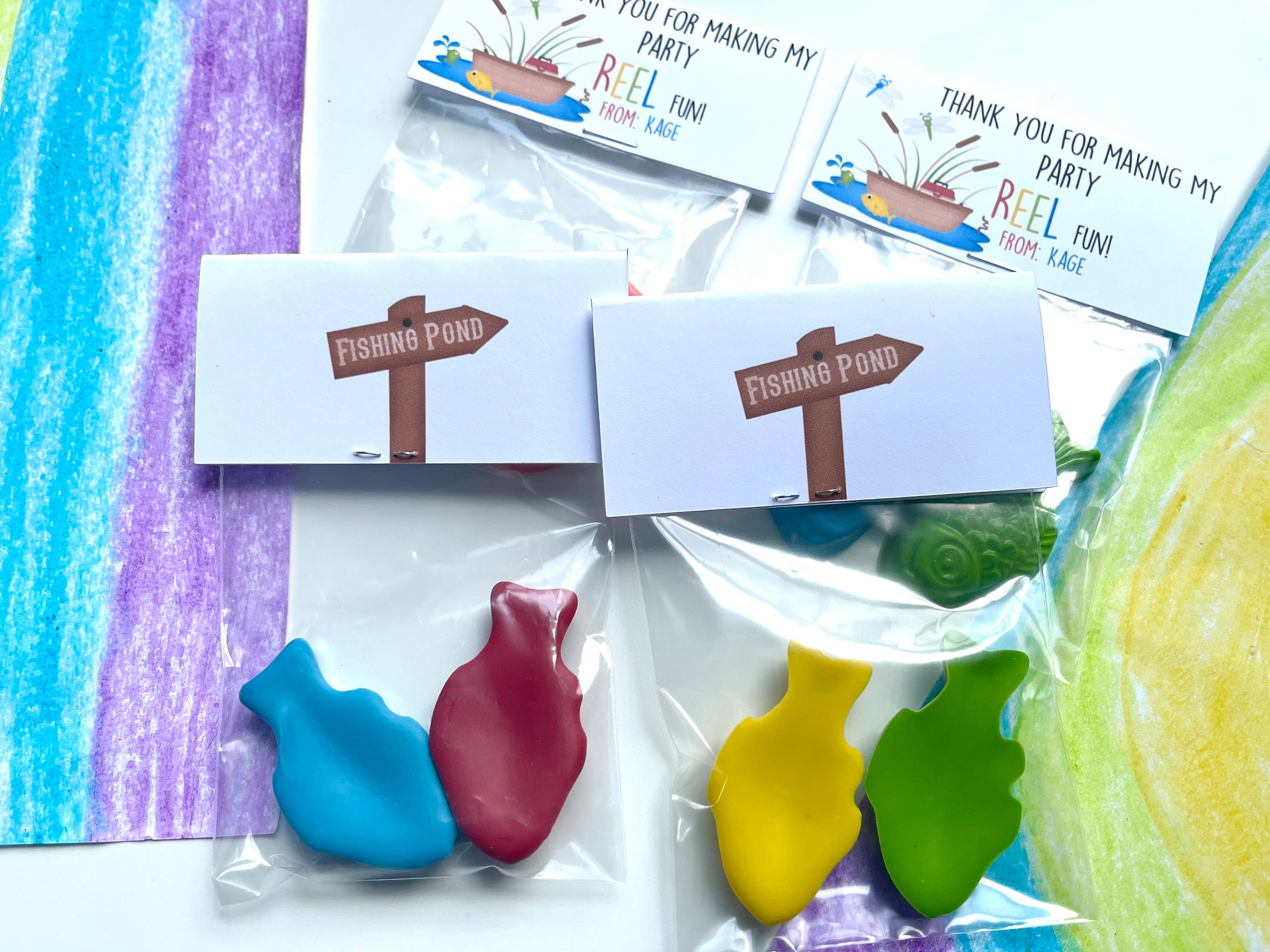 Fish Party Favors Fish Crayons Fish Birthday Party Favors