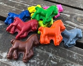 Horse Crayons set of 20 - Horse Party Favors - Horse Birthday Party - Kids Gifts - Classroom Party Favors - Shaped Crayons - Horse Birthday