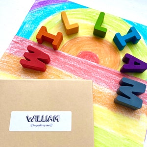 NAME Crayons Personalized Gifts For Kids Classroom Party Favors Gifts For Her Gifts For Him Gifts For Kids Kids Party Favors image 4