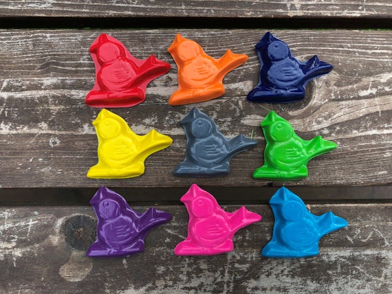 Bird Crayons set of 20 - Bird Party Favors - Bird Theme Birthday Party - Kids Party Favors - Gifts For Kids - Class Favors - Shaped Crayons Il_570xn
