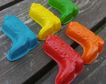 Cowboy Boot Crayons Set Of 10 - Cowboy Party Favors - Cowgirl Birthday Party - Cowgirl Party Favors - Cowgirl Boot Crayons - Party Favors