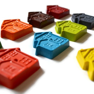 House Crayons set of 20 Home Crayons Home Party Favors Home Party House Party Kids Party Favors Kids Gifts House Gifts image 4