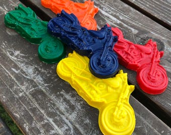 Motorcycle Crayons set of 20 - Motorcycle Party Favors - Motorcycle Party - Bike Crayons - Bike Party Favors - Kids Party Favors - Gifts