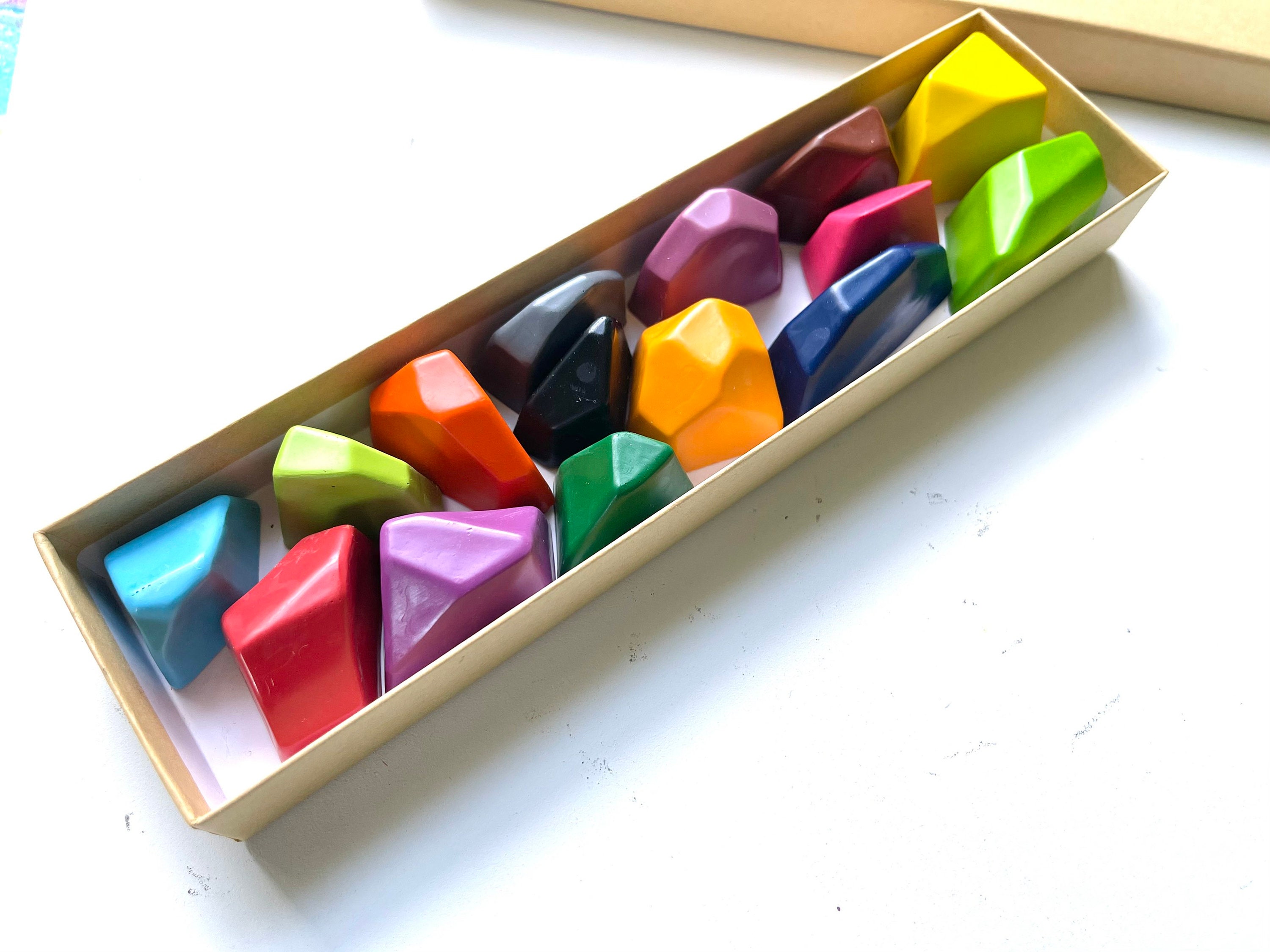 Rock Crayon Collection Gem Crayons Kids. Party Favors Etsy UK