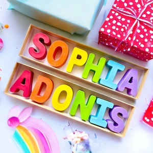 Holiday Gifts - Custom Name Crayons - Personalized Gifts For Kids - Personalized Kids Gifts - Personalized Stocking Stuffers - Custom Gifts