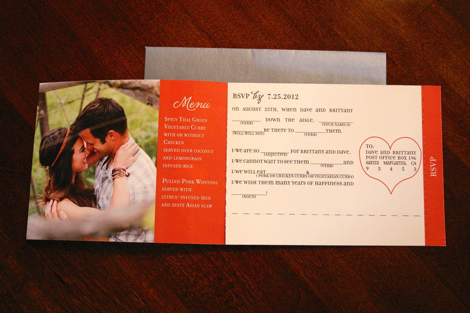 WEDDING INVITATION BOOKLET Etsy