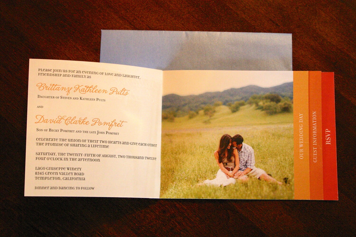 WEDDING INVITATION BOOKLET Etsy