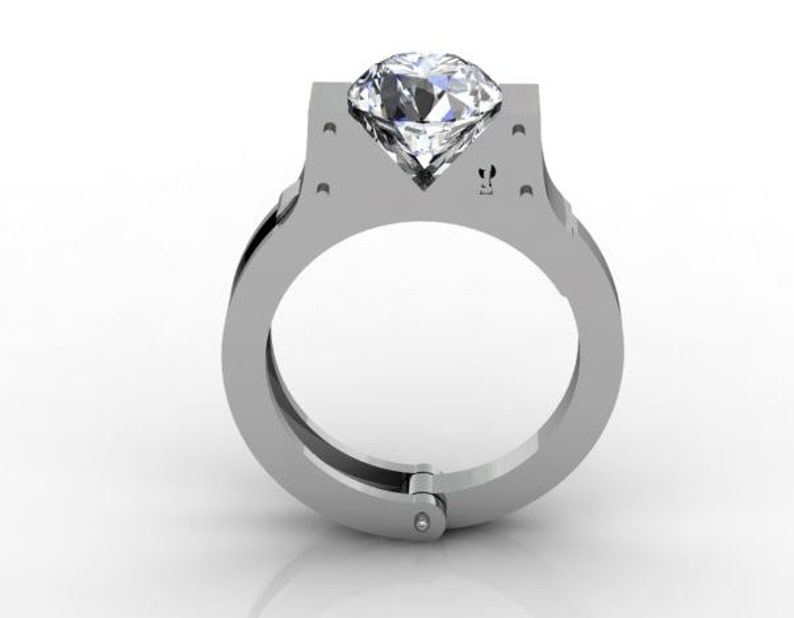 Handcuff Engagement Ring image 0