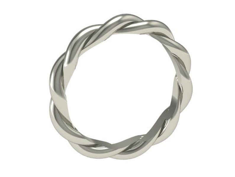 Twisted Rope Wedding Band