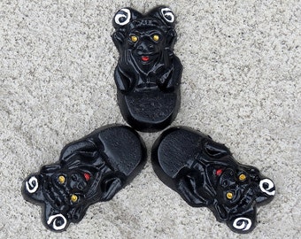 Gargoyle planter feet, Pot feet, Gargoyle, Yard art, Patio decor, Black, Plant stand, Gargoyle face