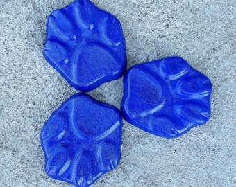 Dog paw print planter feet, Pot feet, Dog print, Yard art, Patio decor, cobalt blue, Plant stand