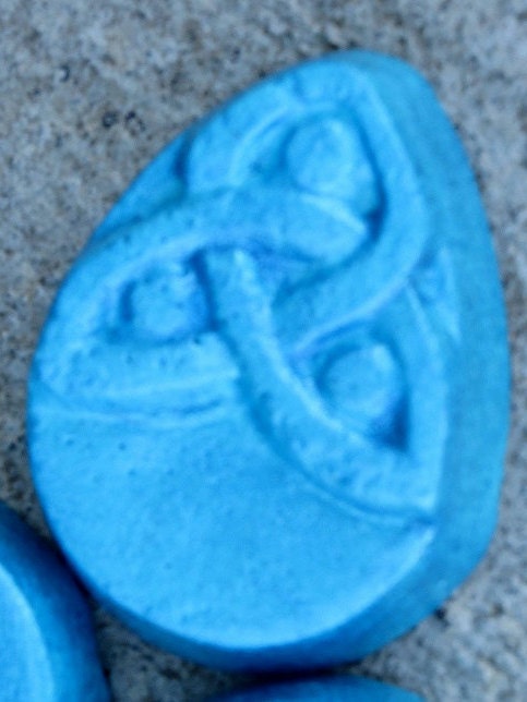 Pies de plantador de hormigón soporte de planta diseño celta | Etsy