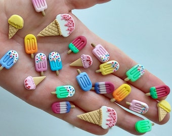 Popcicles Ice cream cone earrings/ Polymer Clay Earrings/ Popcicles studs/ Ice cream studs/Summer Earrings
