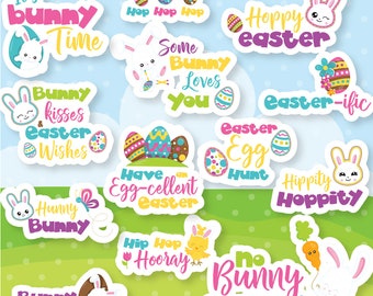 BUY 20 GET 10 OFF - Easter Word Art clipart commercial use,  lettering vector graphics, easter monogram clip art, digital images - CL1076