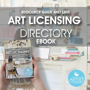 70% OFF SALE Art licensing Directory EBOOK, ressource guide and lists, art licensing directory ebook for artist image 1