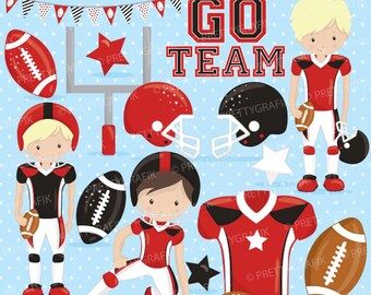 American football clipart commercial use, football vector graphics, super bowl digital clip art, digital images - CL725