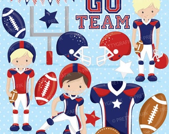 American football clipart commercial use, football vector graphics, super bowl digital clip art, digital images - CL721