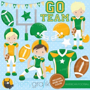 American football clipart commercial use, football vector graphics, super bowl digital clip art, digital images - CL724