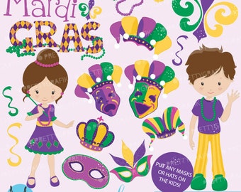 mardi gras clipart etsy