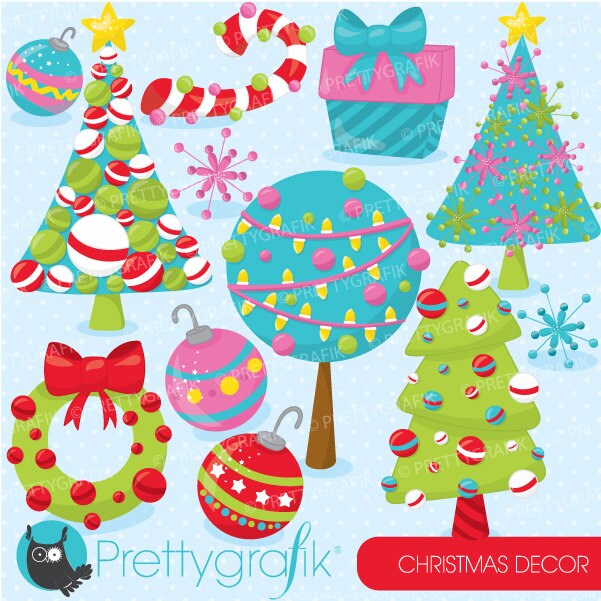 BUY 20 GET 10 OFF Christmas Decorations Clipart Commercial ...