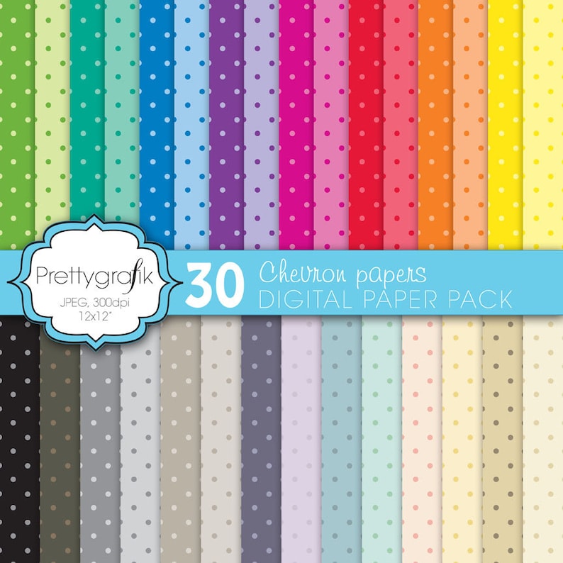 polka dot digital paper, commercial use, scrapbook patterns, background PS581 image 1