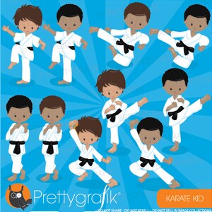 Karate kid clipart commercial use, baby hero vector graphics, digital clip art, digital images CL886 image 2