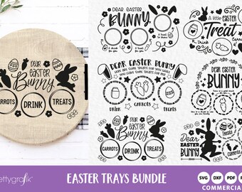 Easter Tray craft BUNDLE graphic set, SVG files, DXF, clipart commercial use,  clipart, vector graphics, digital images, cutting files