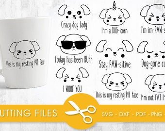 Puppy Perfect SVG pack, SVG files, DXF, clipart commercial use,  clipart, vector graphics, digital images, cutting files