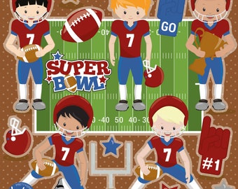 Super Bowl, clipart, clipart commercial use,  vector graphics,  clip art, digital images - CL1522