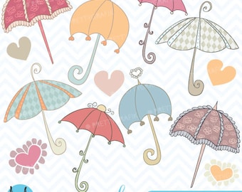 Umbrella clipart commercial use, vector graphics, digital clip art, digital images - CL327