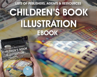 70% OFF SALE Children's Book Illustration Directory EBOOK, ressource guide and lists, children's book directory ebook for artist