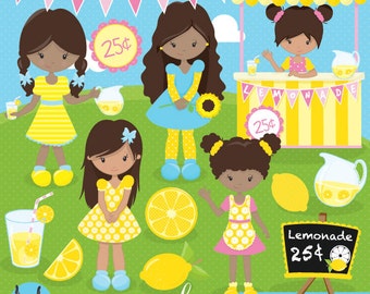 Lemonade stand clipart commercial use, vector graphics, digital clip art, digital images - CL844