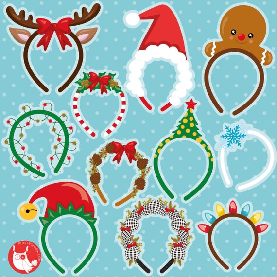 Christmas Headbands, clipart, clipart commercial use, vector graphics