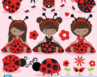 Ladybug clipart commercial use, ladybug vector graphics, digital clip art, digital images - CL679