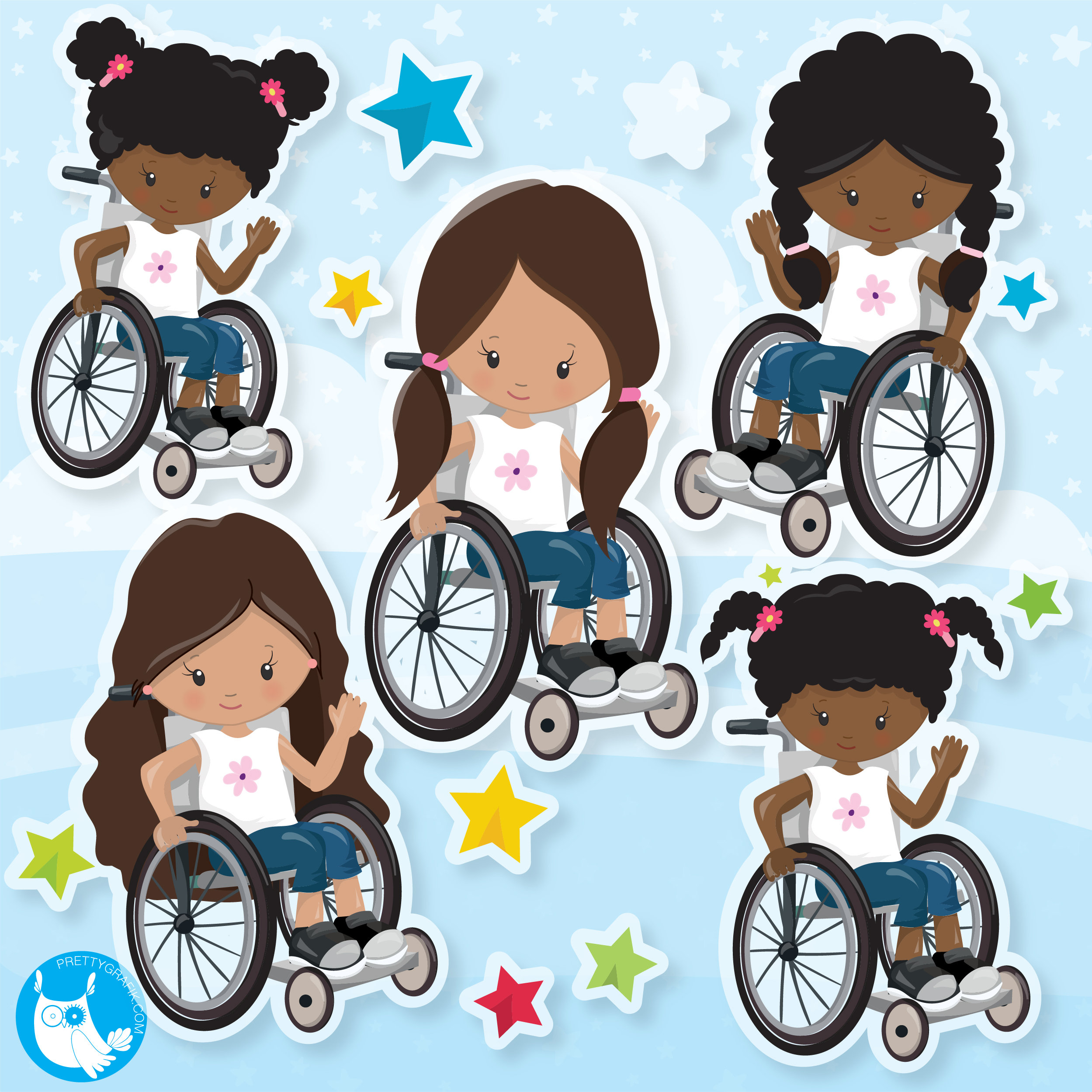 Child In Wheelchair Clipart