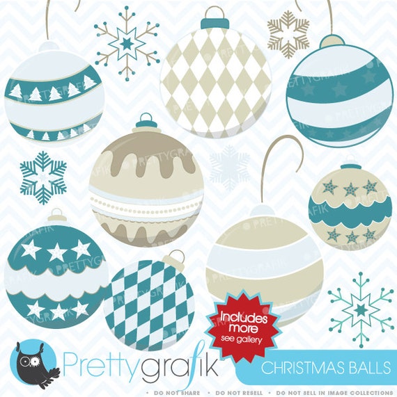 BUY20GET10 - 80% 0FF SALE christmas balls clipart commercial use, vector graphics, digital clip art, digital images - CL435 Il_570xn