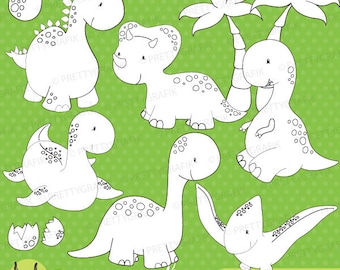 dinosaur digital stamp commercial use, vector graphics, digital stamp, digital images - DS452